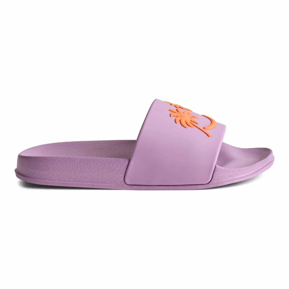 NEW MOLO girls zhappy slides in crocus petal